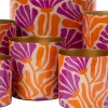 Intratuin bloempot Akio roze / oranje D 32 H 29 cm