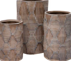 Intratuin bloempot Alfred bruin D 12,5 H 19 cm