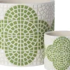 Intratuin bloempot Alon groen D 13,5 H 13 cm