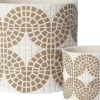 Intratuin bloempot Alon taupe D 13,5 H 13 cm