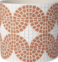 Intratuin bloempot Alon terracotta D 7 H 7 cm