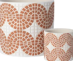 Intratuin bloempot Alon terracotta D 7 H 7 cm