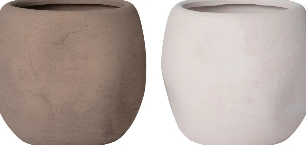 Intratuin bloempot Alta taupe D 19,5 H 18 cm