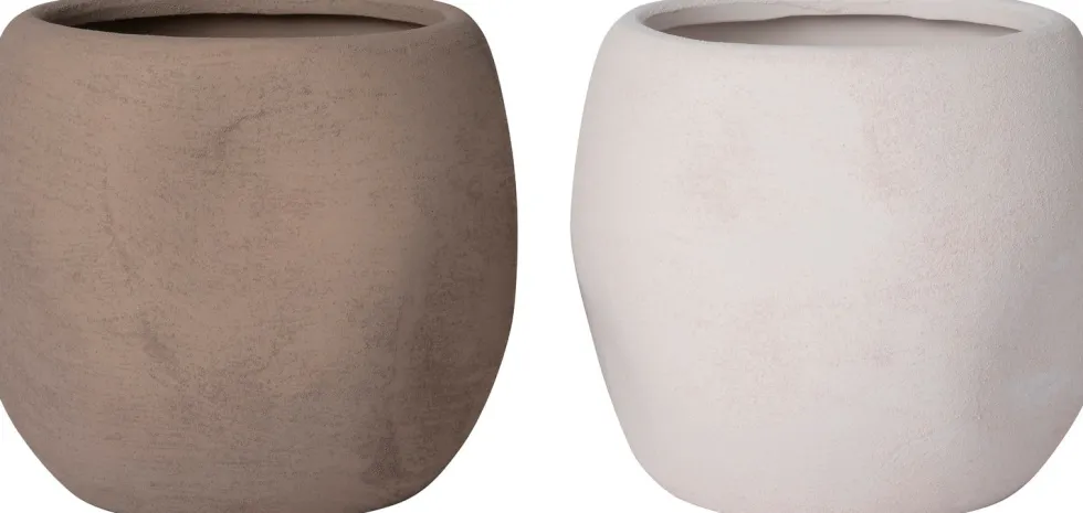 Intratuin bloempot Alta taupe D 16 H 15 cm
