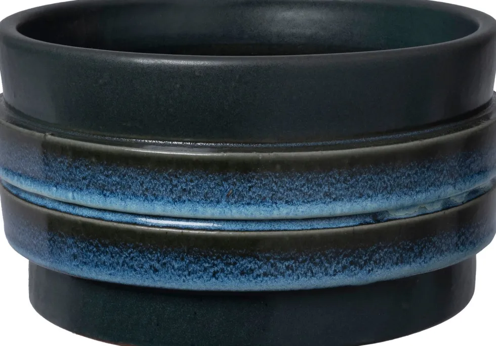 Intratuin bloempot Alvaro blauw D 24 H 12 cm