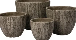 Intratuin bloempot Ambacht bruin D 44,5 H 36 cm