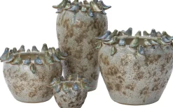 Intratuin bloempot Andor beige D 13 H 9 cm