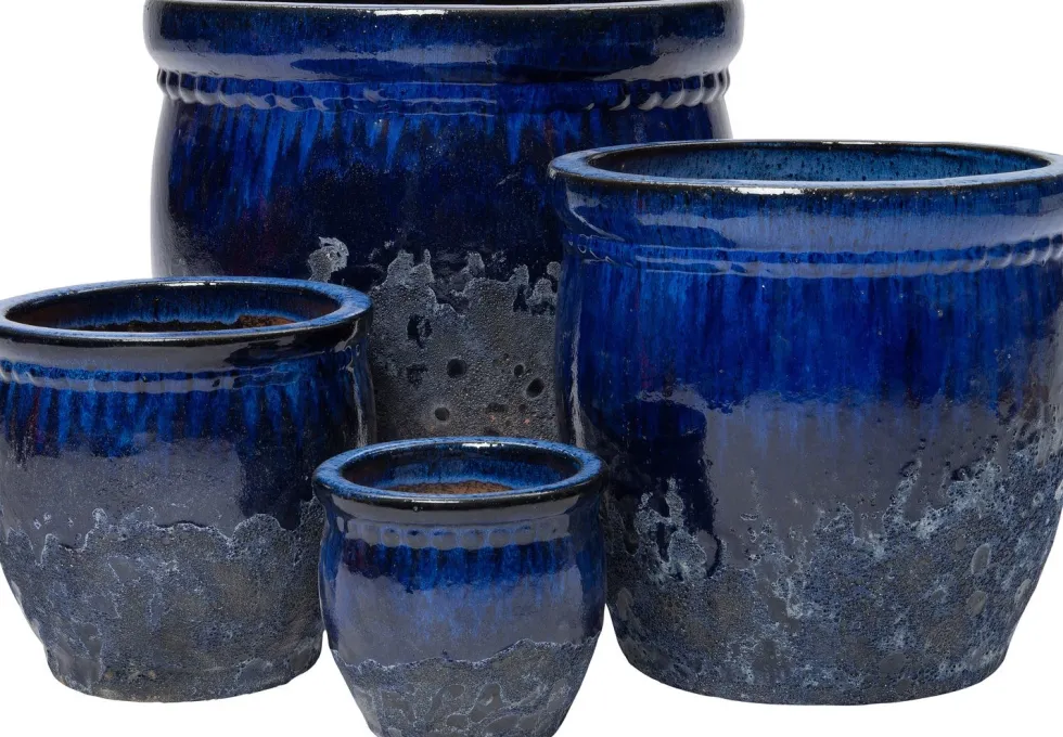 Intratuin bloempot Andy blauw D 29 H 27 cm