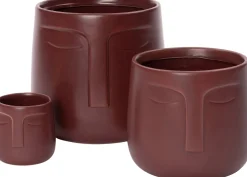 Intratuin bloempot Aukje rood D 7 H 6,8 cm