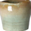 Intratuin bloempot Avelin groen / bruin D 22 H 21 cm