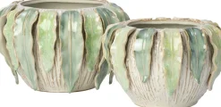 Intratuin bloempot Aylen groen D 23 H 15 cm