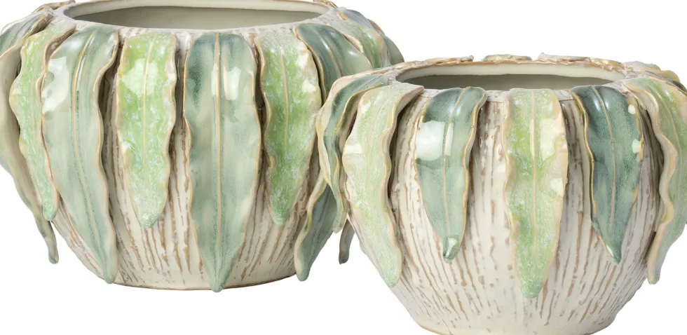 Intratuin bloempot Aylen groen D 20 H 14 cm
