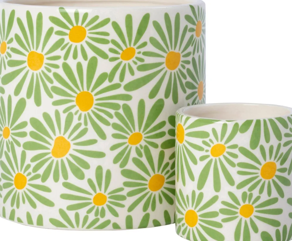 Intratuin bloempot Baku groen D 7,5 H 7,5 cm