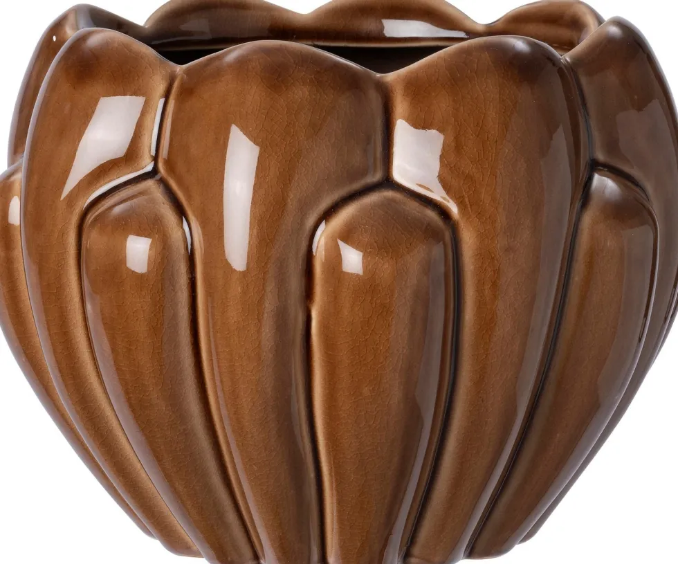 Intratuin bloempot Beach bruin D 20 H 15 cm
