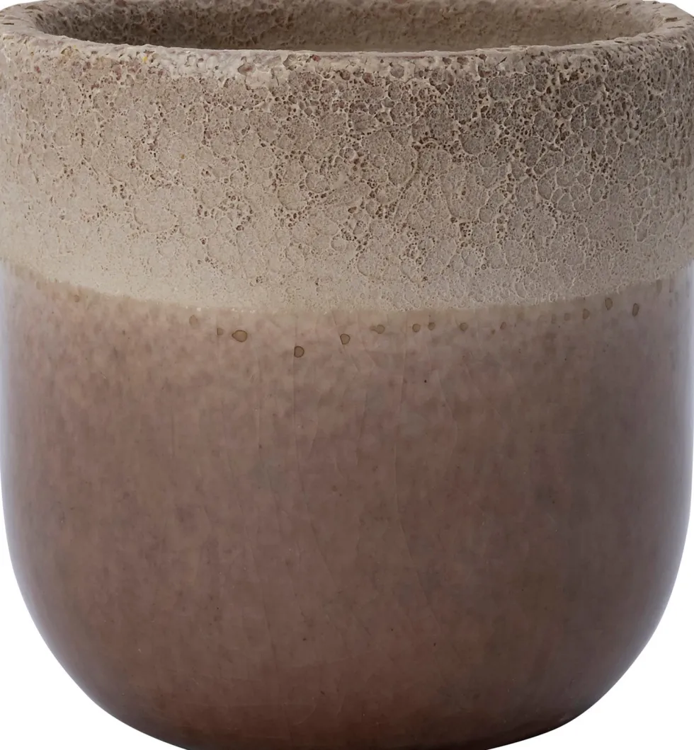 Intratuin bloempot Belga taupe D 8 H 8 cm