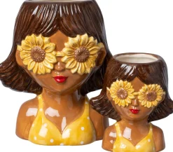 Intratuin bloempot Belia geel 10 x 7 x 12 cm