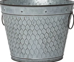 Intratuin bloempot Bente grijs D 27 H 20 cm