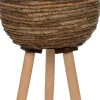 Intratuin bloempot blad bruin 46 cm