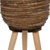 Intratuin bloempot blad bruin 36 cm