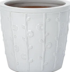 Intratuin bloempot Blad wit D 26 H 23 cm