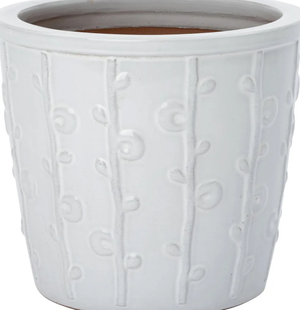 Intratuin bloempot Blad wit D 26 H 23 cm