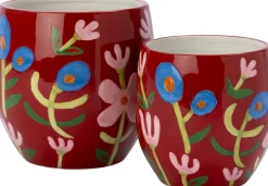 Intratuin bloempot Boaz rood D 15,5 H 15 cm