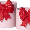 Intratuin bloempot Bow roze 15 x 13 x 13 cm
