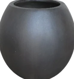 Intratuin bloempot Braga zwart D 29,5 H 26 cm