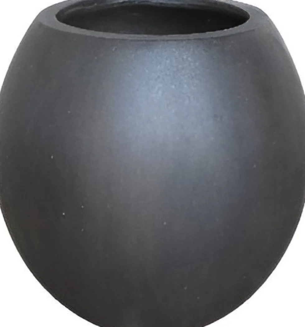 Intratuin bloempot Braga zwart D 29,5 H 26 cm