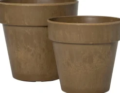Intratuin bloempot Bram bruin D 36 H 34 cm