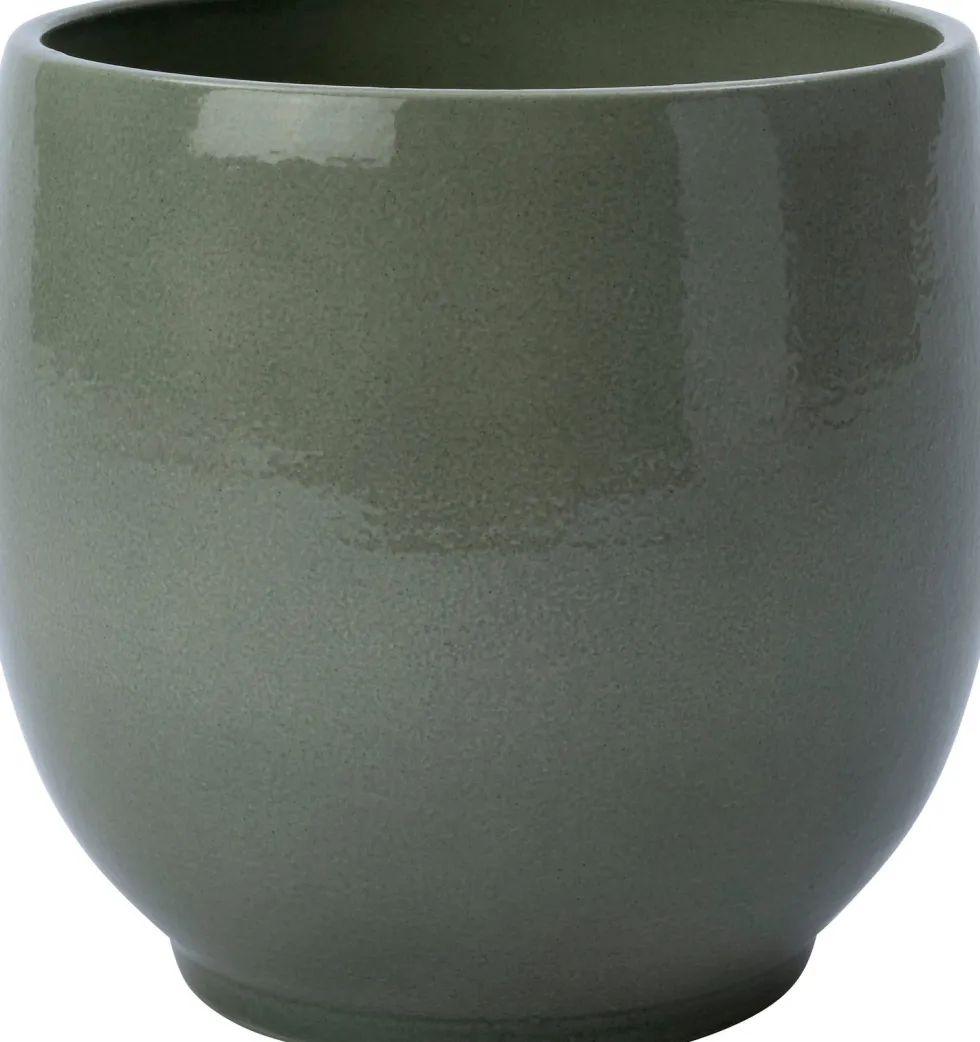 Intratuin bloempot Brany groen D 14 H 13 cm