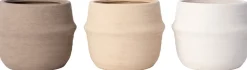 Intratuin bloempot Calma beige D 15 H 12 cm