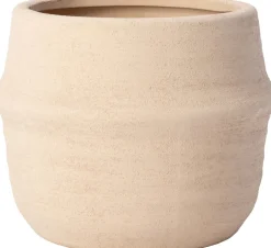 Intratuin bloempot Calma beige D 15 H 12 cm
