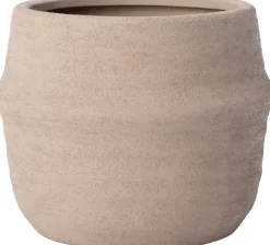 Intratuin bloempot Calma taupe D 15 H 12 cm