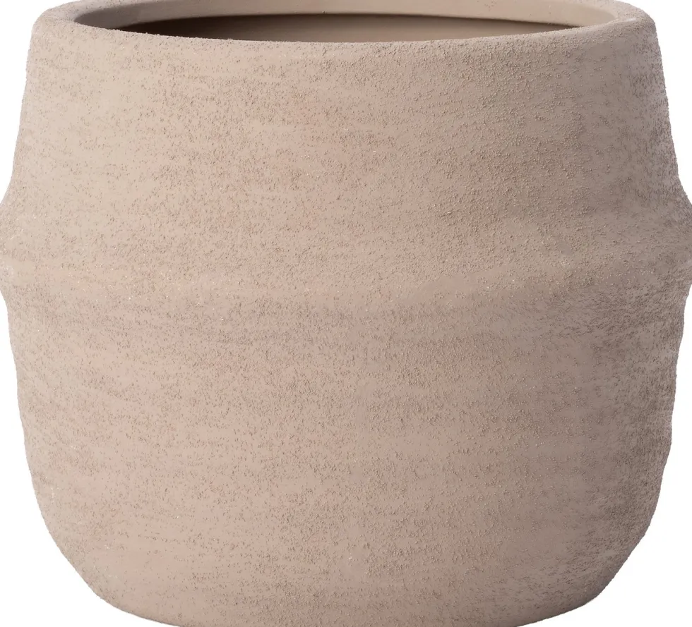 Intratuin bloempot Calma taupe D 15 H 12 cm