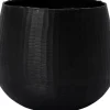 Intratuin bloempot Celest zwart D 13 H 11 cm