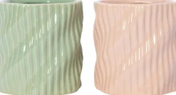 Intratuin bloempot Clove groen D 19,5 H 19 cm
