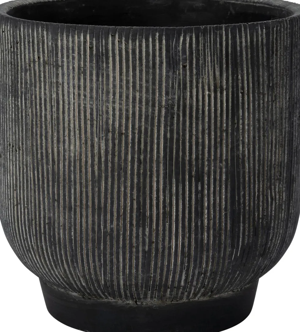 Intratuin bloempot Cort zwart D 12 H 12 cm