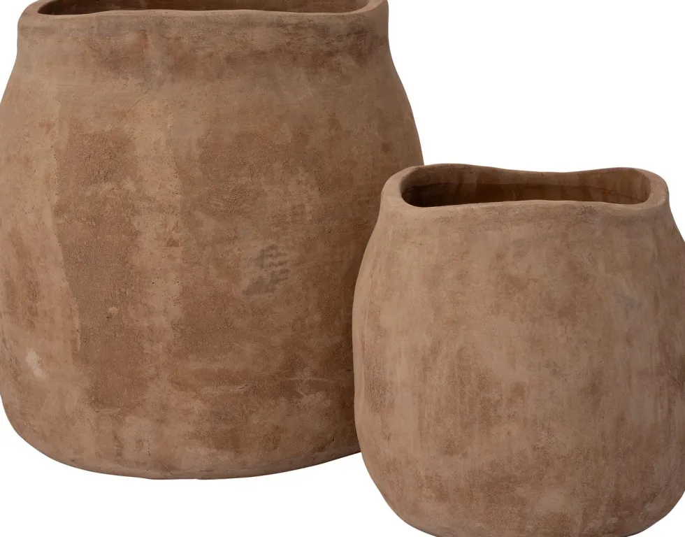 Intratuin bloempot Craft taupe D 47 H 49 cm