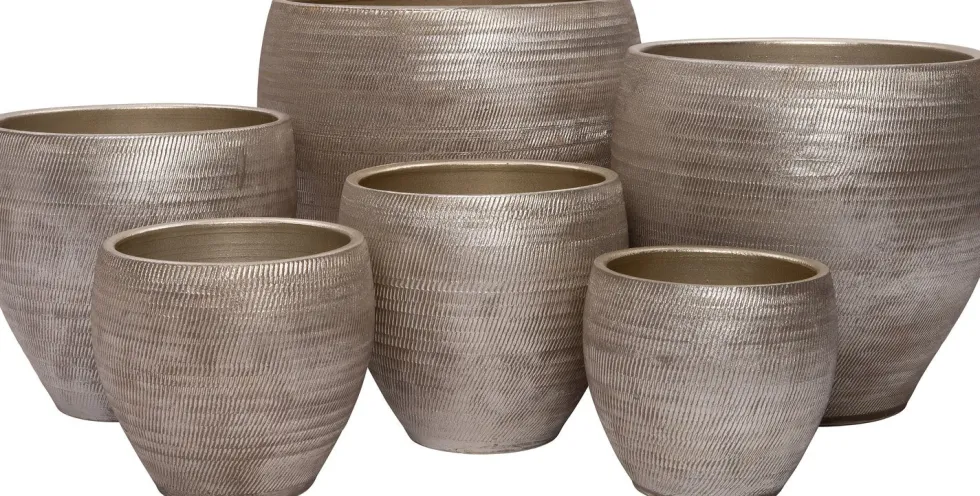 Intratuin bloempot Danichia goud D 18 H 16 cm
