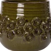 Intratuin bloempot Dante groen D 21,5 H 17 cm