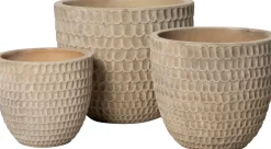 Intratuin bloempot Demi beige D 31 H 28 cm