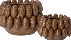 Intratuin bloempot Dennenappel bruin D 18,3 H 31,3 cm