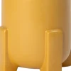 Intratuin bloempot Devon op voet geel D 16,5 H 16 cm
