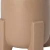 Intratuin bloempot Devon op voet beige D 16,5 H 16 cm