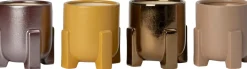 Intratuin bloempot Devon op voet beige D 16,5 H 16 cm