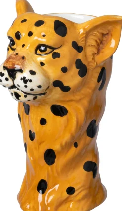 Intratuin bloempot Dieren cheeta bruin 13,3 x 11,8 x 20,5 cm