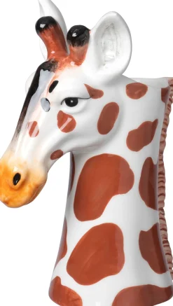 Intratuin bloempot Dieren giraf bruin / wit 15,7 x 10 x 23,4 cm