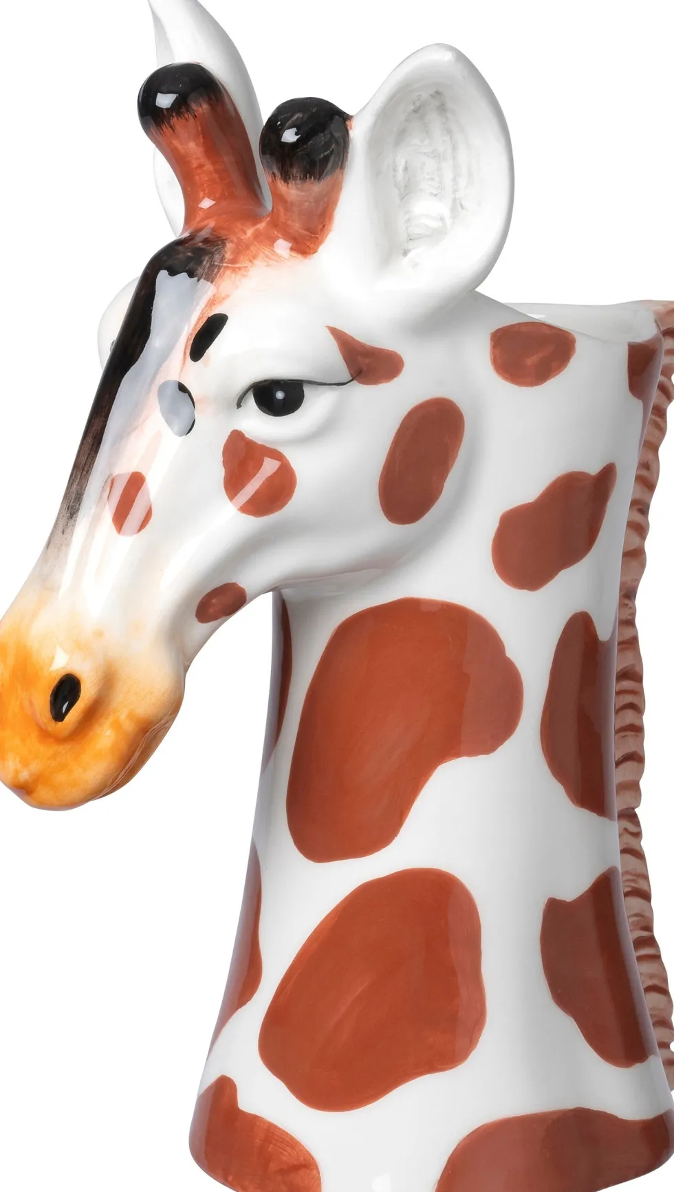 Intratuin bloempot Dieren giraf bruin / wit 15,7 x 10 x 23,4 cm