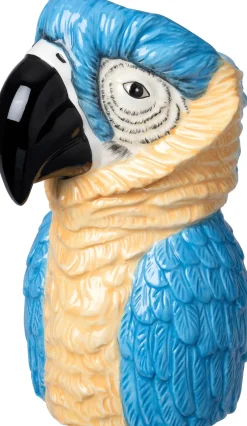 Intratuin bloempot Dieren papegaai blauw 12,4 x 11,2 x 18,3 cm